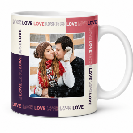 Love Temalı Fotoğraflı Kişiye Özel Kupa